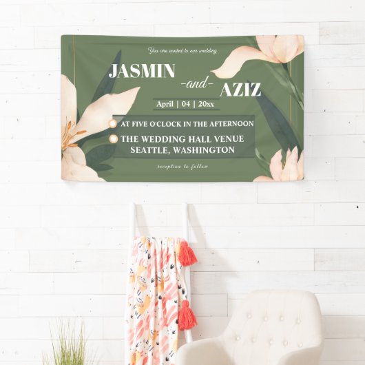 Pink blush floral Circle Spandoek (Insitu)