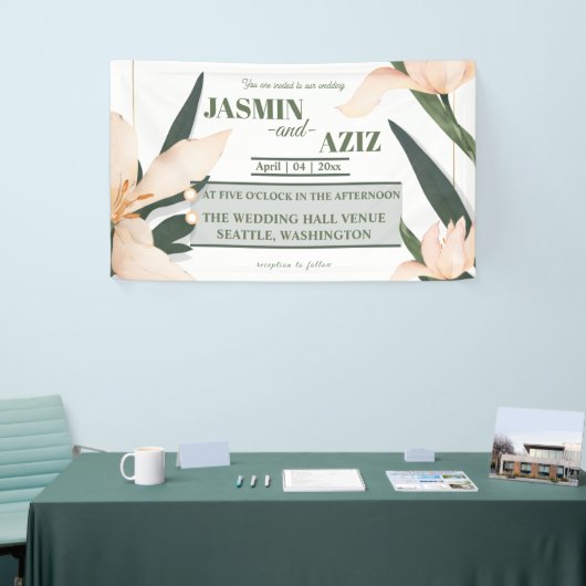 Pink blush floral Circle Spandoek (Beurs)