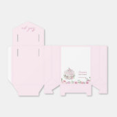 Pink Blush Floral Little Pumpkin Baby shower Bedankdoosjes (Uitgevouwen)