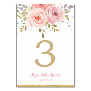 Pink Blush Floral Vrijgezellenfeest Birthday Kaart