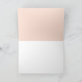 Pink Blush Geometrisch Vrijgezellenfeest Dank u Kaart (Binnen)