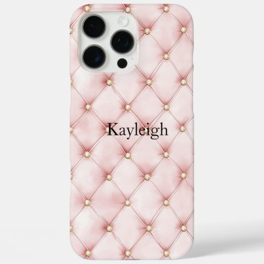 Pink Blush Gold Tufts Case-Mate iPhone Case (Achterkant)