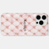 Pink Blush Gold Tufts Case-Mate iPhone Case (Achterkant (horizontaal))