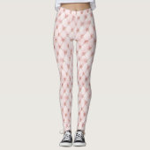 Pink Blush Gold Tufts Leggings (Voorkant)