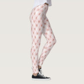 Pink Blush Gold Tufts Leggings (Rechts)