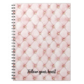 Pink Blush Gold Tufts Notitieboek (Voorkant)