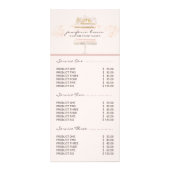 Pink Blush ivoor bakkerijbakkerij Reclamekaart (Voorkant)