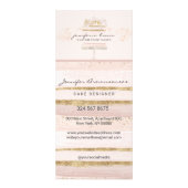 Pink Blush ivoor bakkerijbakkerij Reclamekaart (Achterkant)