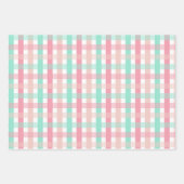 Pink blush mint wintervakantie inpakpapier vel (Voorkant 2)