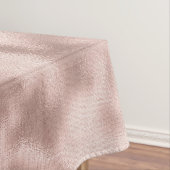 Pink Blush Roos Gold Glam Sparkle Tafelkleed (Voorbeeld)