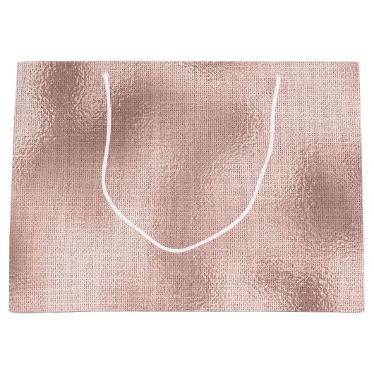 Pink Blush Roos Gold Groot Cadeauzakje (Voorkant)