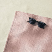 Pink Blush Roos Gold Strandlaken (In situ)