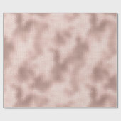 Pink Blush Roos Gouden Verjaardag Cadeaupapier (Vlak)