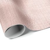 Pink Blush Roos Gouden Verjaardag Cadeaupapier (Rol Hoek)