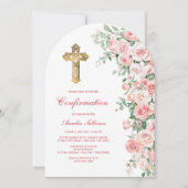 Pink Blush Rozen Arch bevestiging Kaart (Voorkant)