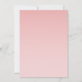 Pink Blush Waterverf Floral budget Weddenschap Kaart (Achterkant)