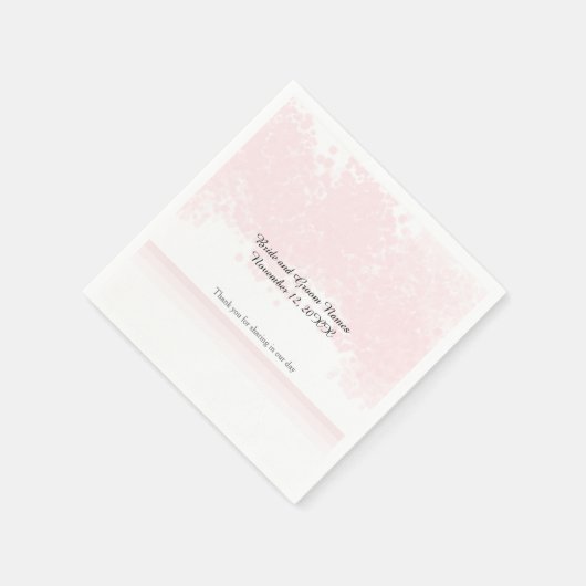 Pink Blush Wedding Elegance Servetten (Hoek)