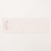 Pink Body sculpt contour beauty tanning Yogamat (Voorkant (horizontaal))