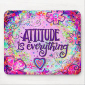 Pink Boho Attitude is alles Quote Inspirivity Muismat (Voorkant)