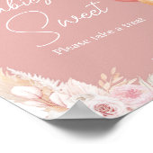 Pink Boho Beer Balloon Baby's zijn zoet Poster (Hoek)