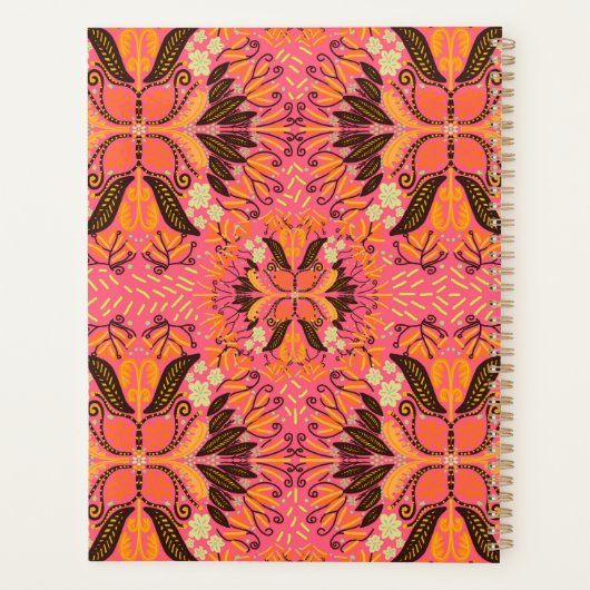 Pink Boho Custom Journal Planner (Achterkant)
