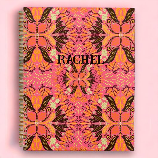 Pink Boho Custom Journal Planner