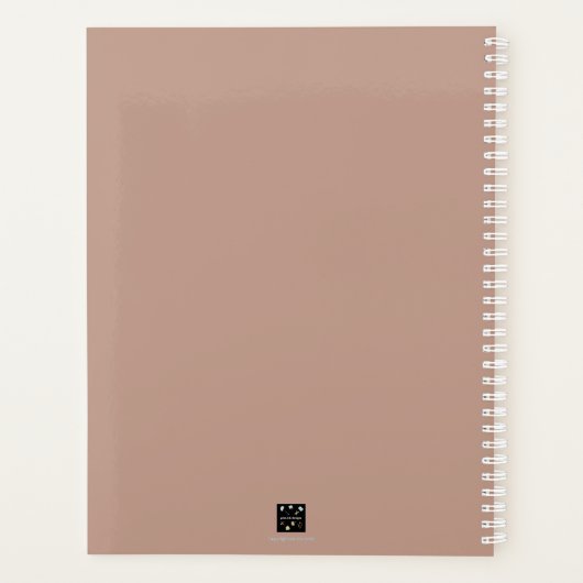 PINK BOHO DESIGNER WEEKLY PLANNER (Achterkant)