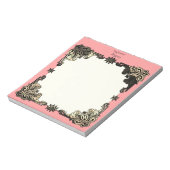 Pink Boho Floral Bohemian Celtic Knot Notitieblok (Linkerzijde)