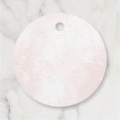 Pink Boho Floral Butterfly Baby shower Bedankjes Labels (Achterkant)