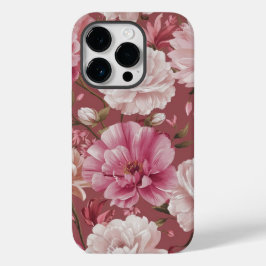 Pink Boho Floral Case-Mate iPhone 14 Pro Hoesje
