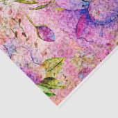 PINK BOHO FLORAL GRUNGE DECOUPAGE TISSUEPAPIER (Detail)