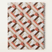 Pink Boho Geometric Abstrac Customizable Planner (Achterkant)