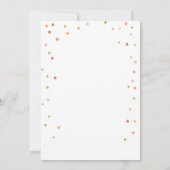Pink Boho Ice Cream Cone Confetti Verjaardagsuitno Kaart (Achterkant)