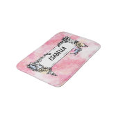 Pink Boho minimalist Ephemera ornament Badmat (Gekanteld)