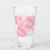 Pink Boho minimalist Ephemera ornament Glas (Achterkant)