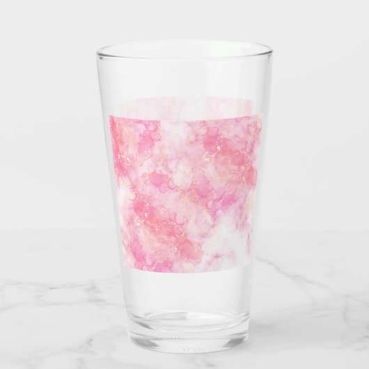 Pink Boho minimalist Ephemera ornament Glas (Achterkant)