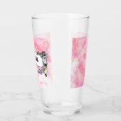 Pink Boho minimalist Ephemera ornament Glas (Links)