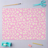 Pink Boho Spring Daisies Pattern Tissuepapier (Craft)