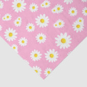 Pink Boho Spring Daisies Pattern Tissuepapier (Detail)