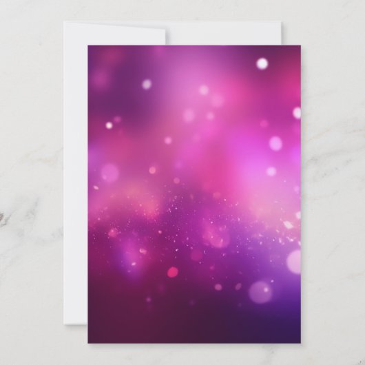 Pink Bokeh Bachelorette Party Kaart (Achterkant)