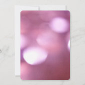 Pink Bokeh Blur - Creëer Uw Eigen Bruiloft Kaart (Achterkant)