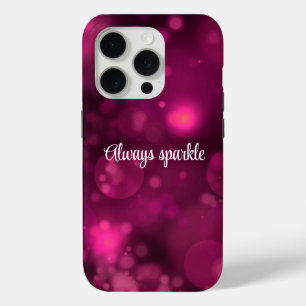 Pink Bokeh iPhone 15 Pro Case