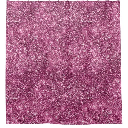 Pink Bokeh Glitter Douchegordijn (Voorkant)