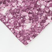 Pink Bokeh Glitter Fleece Deken (Hoek)