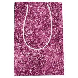 Pink Bokeh Glitter Medium Cadeauzakje