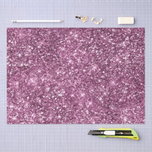 Pink Bokeh Glitter Tissuepapier (Craft)
