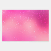 Pink Bokeh Hearts Verjaardag Inpakpapier Vel (Voorkant 3)