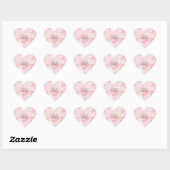 Pink Bokeh Love Hart Sticker (Vel)