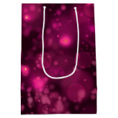 Pink Bokeh Medium Cadeauzakje (Achterkant)