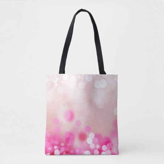 Pink Bokeh Tote Bag (Voorkant)